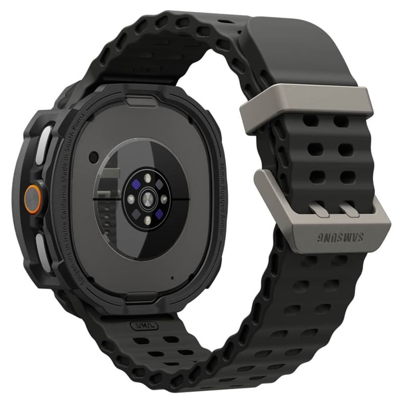 Spigen Rugged Armor - Case for Samsung Galaxy Watch 8 Classic 46 mm (Matte Black) 6