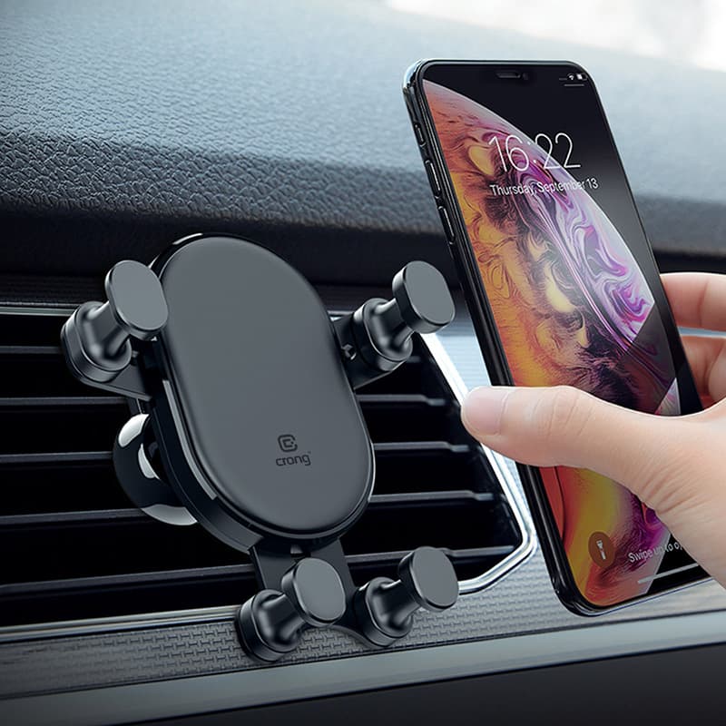 Crong Gravity Auto-Lock Car Holder – Gravity car holder for 4.7”-6.5” phones (black) 8