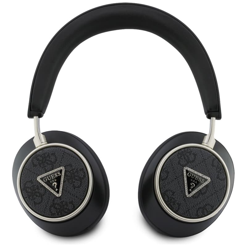 Guess 4G Triangle Logo - Wireless Bluetooth V5.4 ENC On-Ear Headphones (Black) 3