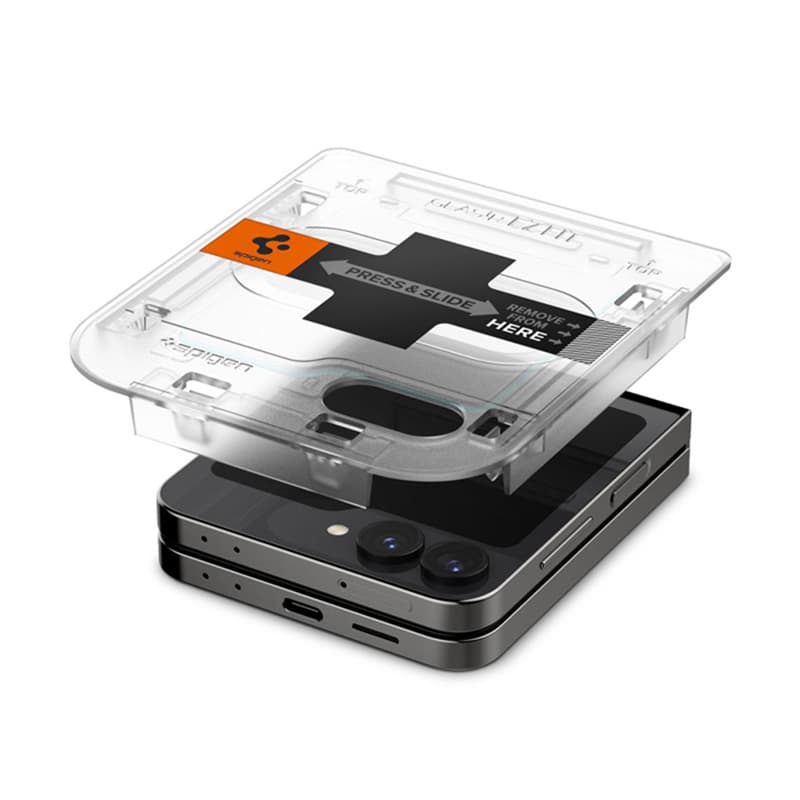 Spigen Glas.TR EZ Fit 2-Pack - Tempered glass for Samsung Galaxy Z Flip 6 / 7 FE (2 pieces) 8