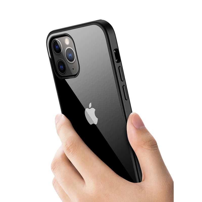 Crong Clear Cover - iPhone 12 Pro Max Case (Black) 4