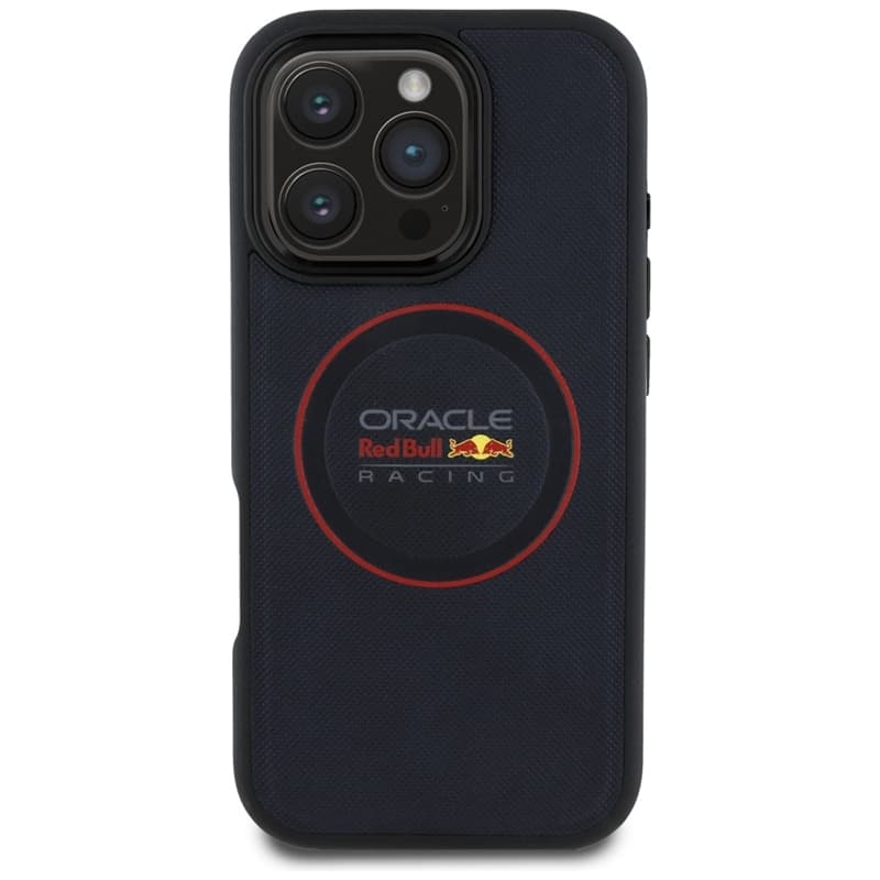 Red Bull Leather Red Ring MagSafe - iPhone 16 Pro Max Case (Navy Blue) 3