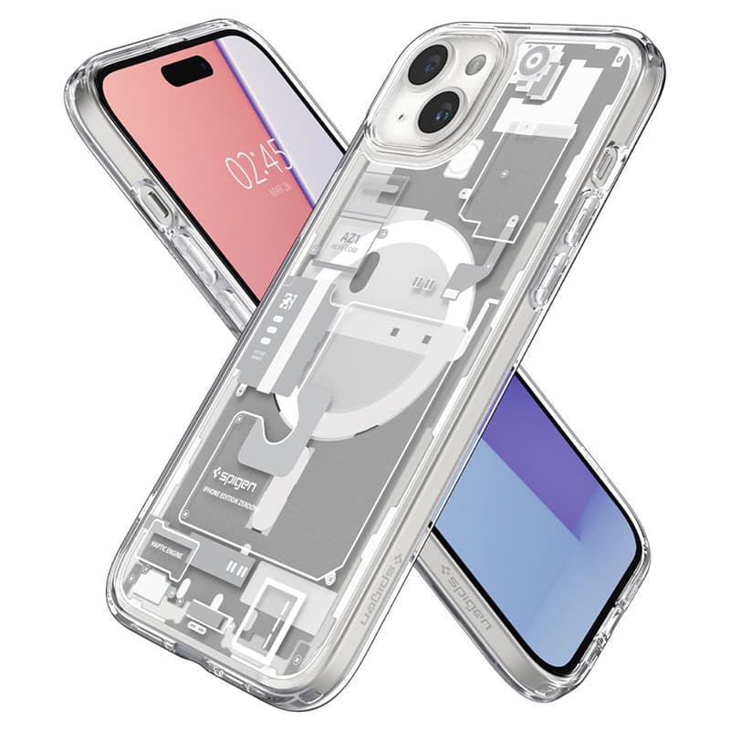 Spigen Ultra Hybrid MagSafe - Case for iPhone 15 (Zero One White) 6