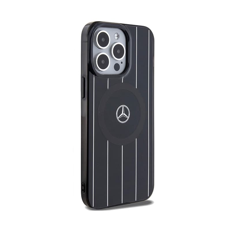 Mercedes Double Layer Crossed Lines MagSafe - iPhone 15 Pro Max Case (Black) 4