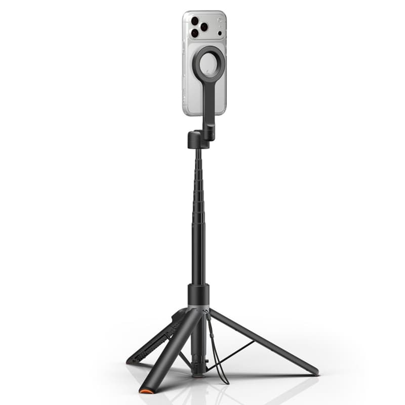 Spigen S582W MagSafe Bluetooth Selfie Stick Tripod - Smartphone Tripod / Selfie Stick Holder (Black) 3