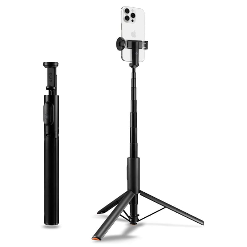 Spigen S541W Bluetooth Selfie Stick Tripod - Smartphone Tripod / Selfie Stick Holder (Black) 1