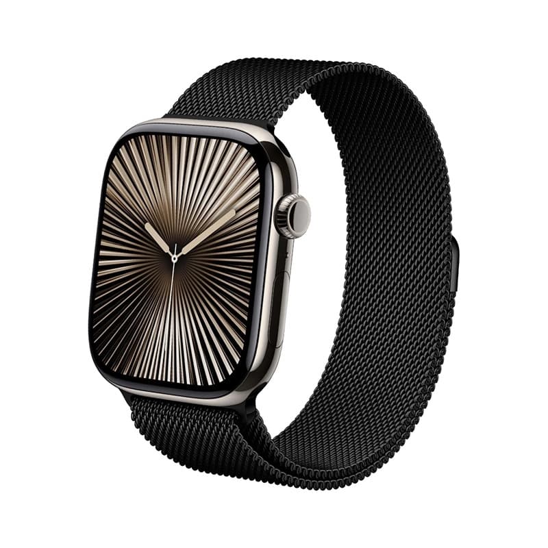 Crong Milano Steel - Stainless Steel Strap for Apple Watch 38/40/41/42 mm (Black) 7