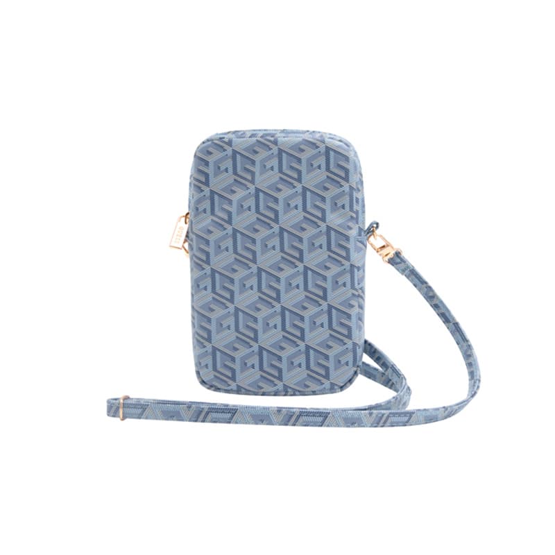 Guess Zip GCube Bottom Stripe - Phone bag (blue) 2