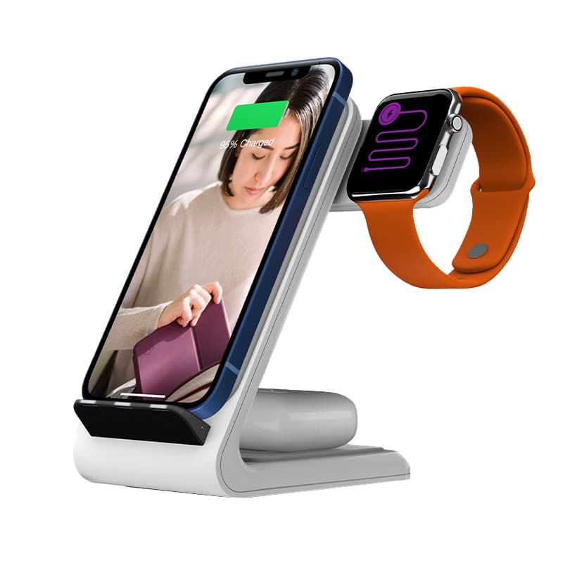 STM ChargeTree Swing 3-in-1 Charging Station for Phone, AirPods, Apple Watch - White 4