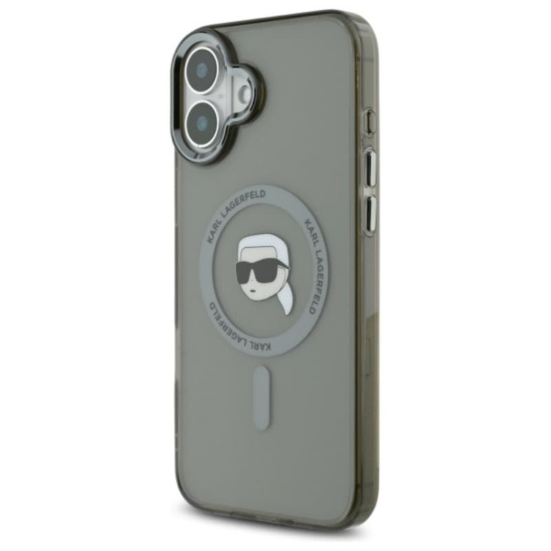 Karl Lagerfeld IML Metal Karl Head MagSafe - Case for iPhone 16 Plus (black) 2
