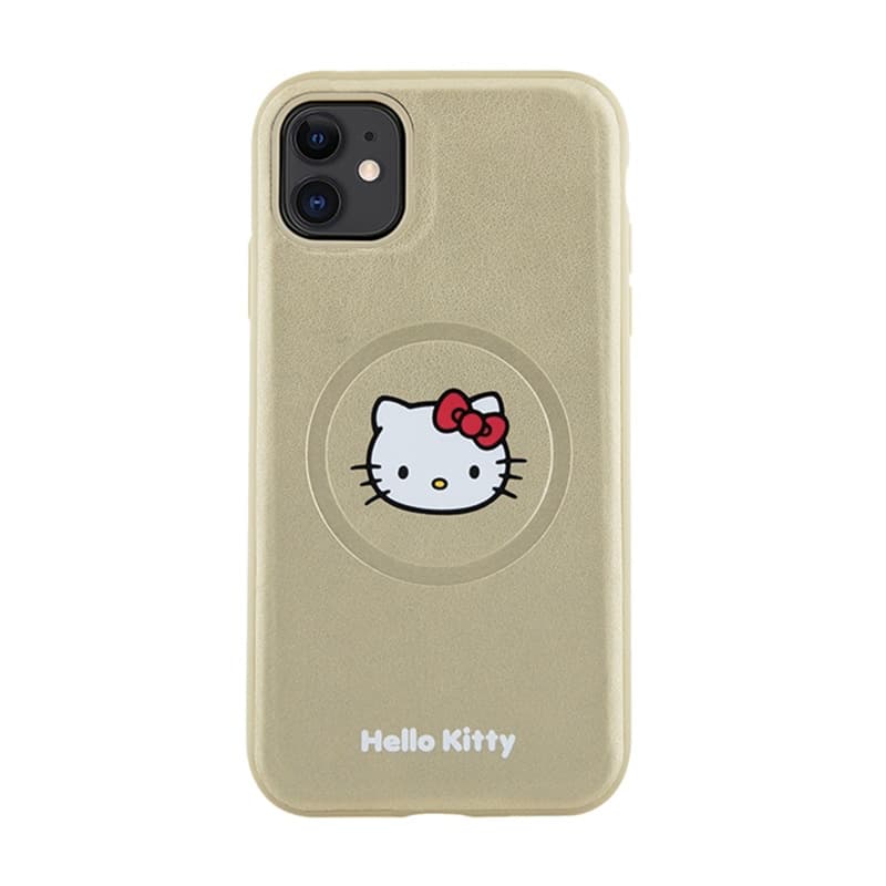 Hello Kitty Leather Kitty Head MagSafe - iPhone 11 Case (Gold) 3