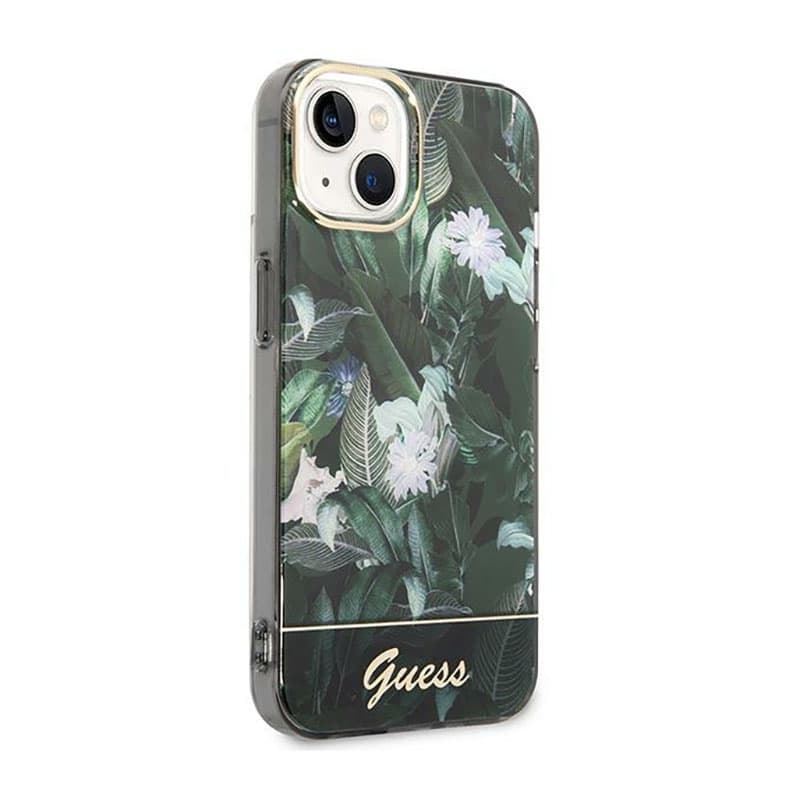 Guess Jungle Case - Case for iPhone 14 Plus (Green) 4