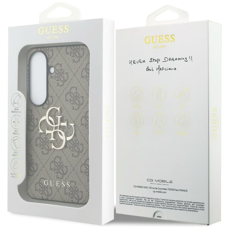 Guess 4G Big Metal Logo - Samsung Galaxy S26 Case (Brown) 8