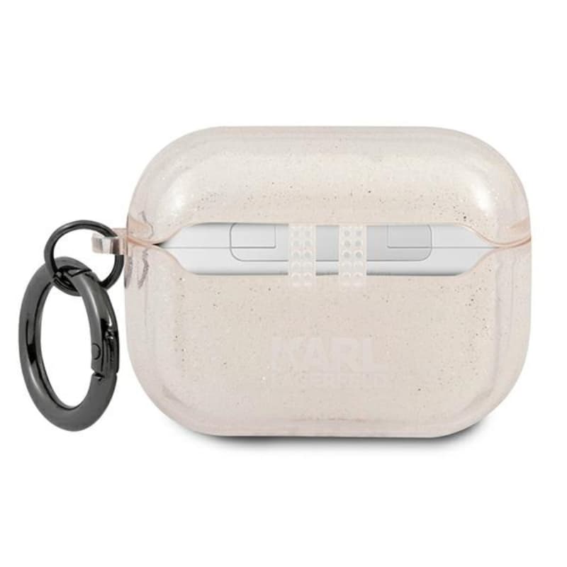 Karl Lagerfeld Karl Head Glitter - Case for Airpods Pro (Gold) 2
