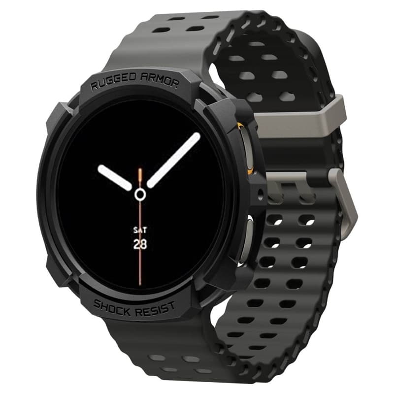 Spigen Rugged Armor - Case for Samsung Galaxy Watch 8 44 mm (Matte Black) 3