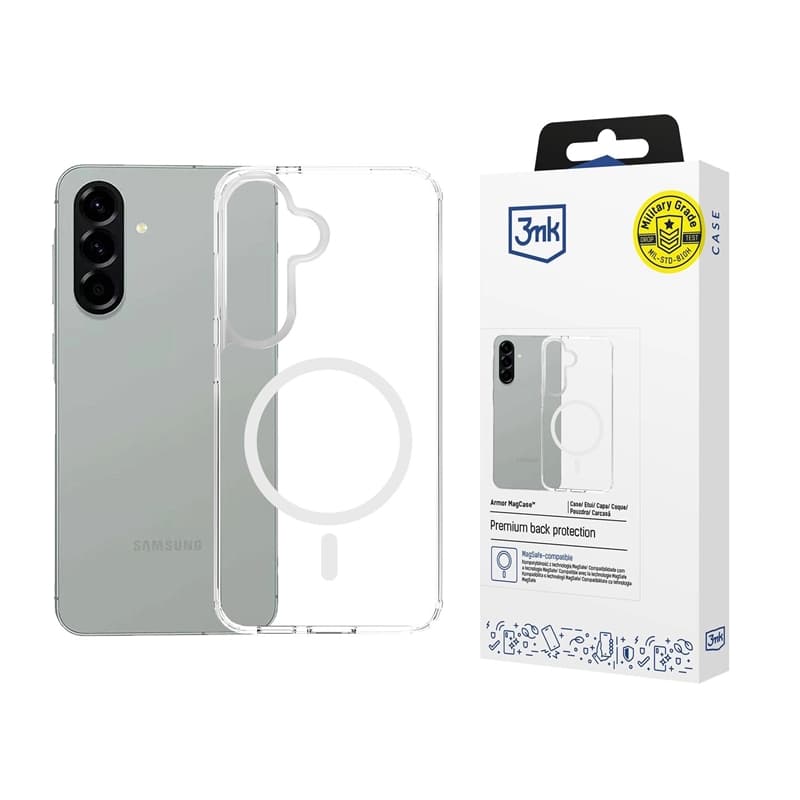 3mk Armor MagCase - Case for Samsung Galaxy A57 (Transparent) 1