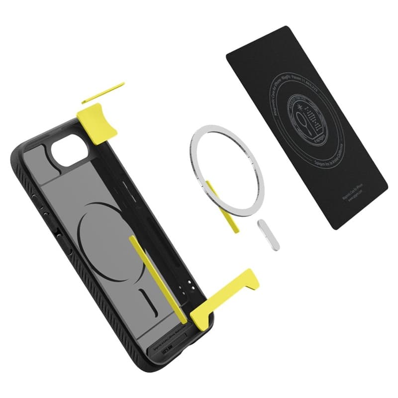Spigen Rugged Armor Mag MagSafe - Case for iPhone 17e / 16e (Matte Black) 7