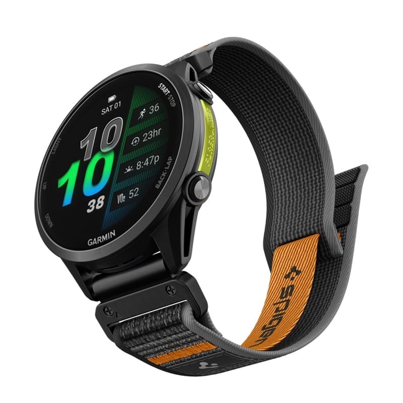 Spigen Athlex Air - Garmin QuickFit Strap 22 mm (Active Black / Orange) 2