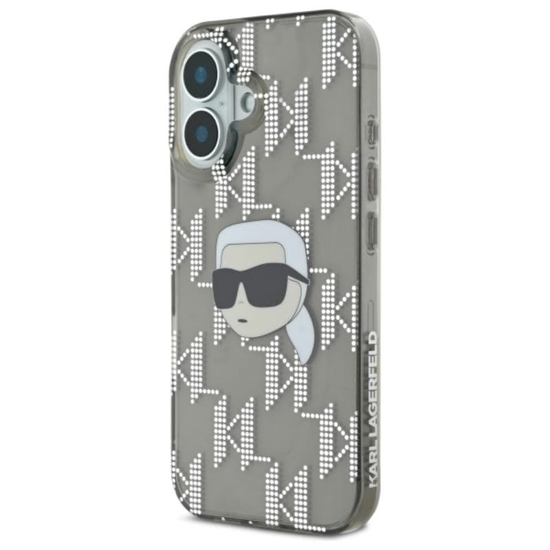 Karl Lagerfeld IML Karl Head Electroplated - Case for iPhone 16 (black) 2