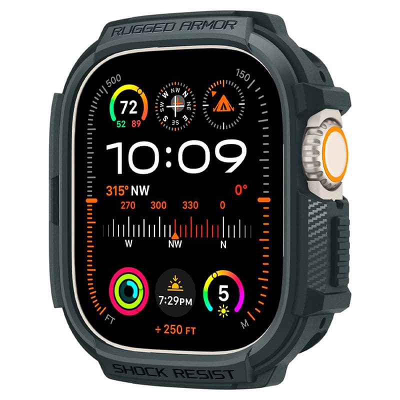 Spigen Rugged Armor - Case for Apple Watch Ultra 1/2 49 mm (Abyss Green) 2