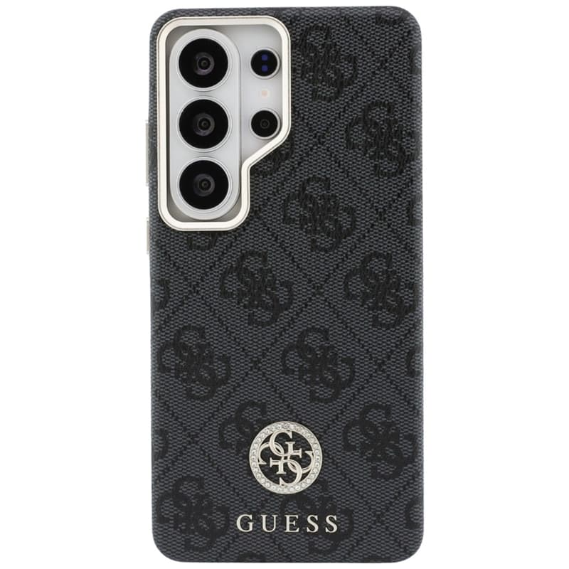 Guess 4G Rhinestone Round Logo MagSafe - Samsung Galaxy S26 Ultra Case (Black) 3