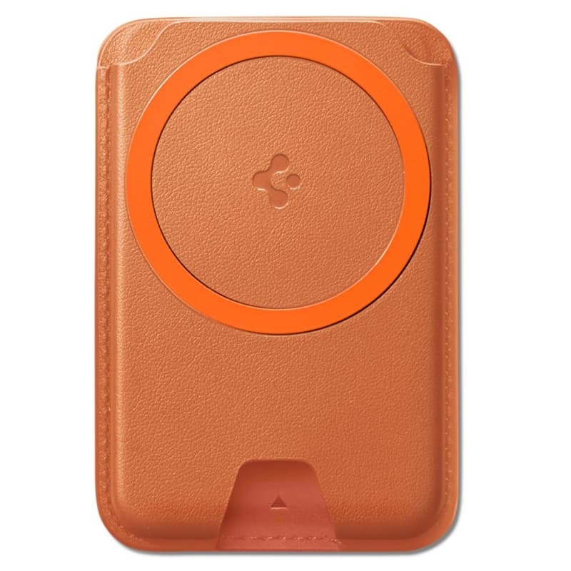 Spigen Valentinus MagFit + MagSafe - Magnetic Wallet (Metallic Orange) 2