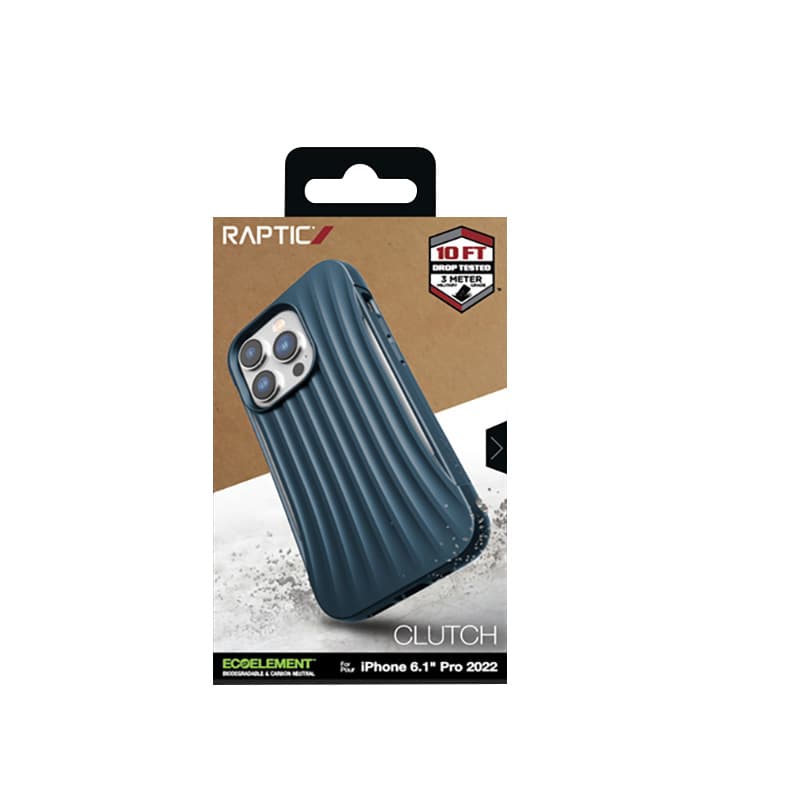 X-Doria Raptic Clutch - Biodegradable case for iPhone 14 Pro (Drop-Tested 3m) (Blue) 8