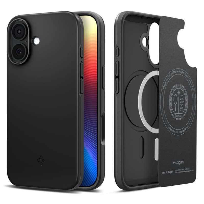 Spigen Thin Fit Mag MagSafe - Case for iPhone 17 (Black) 1
