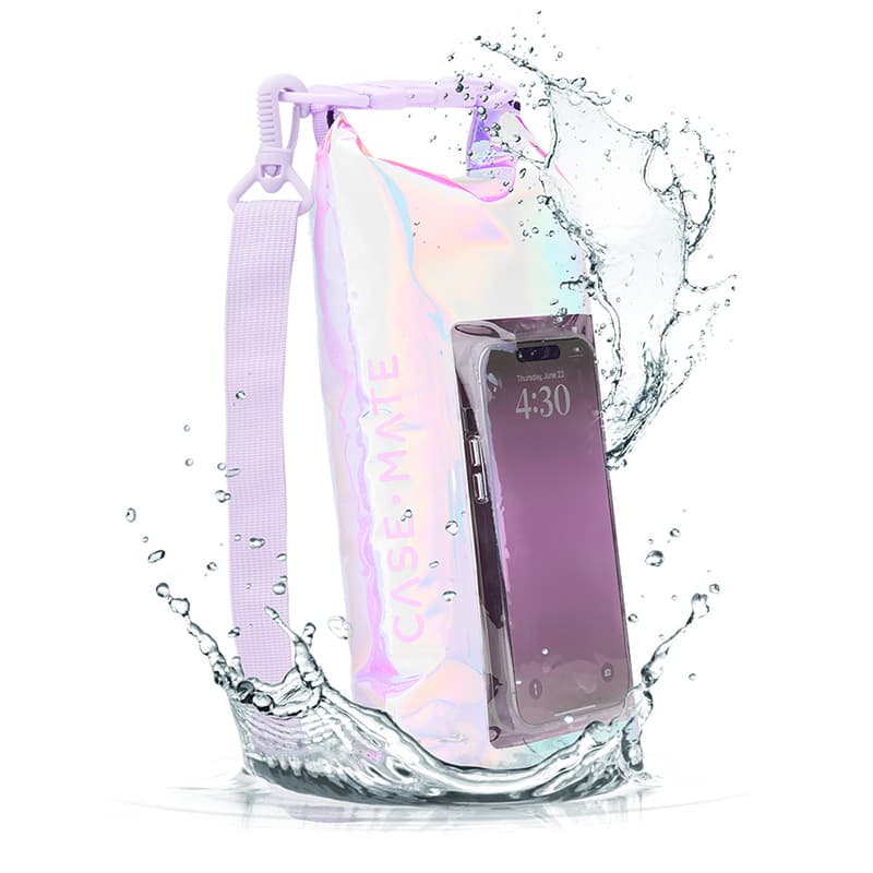 Case-Mate Waterproof Mini Phone Bucket Dry Bag - Waterproof bag with phone pocket up to 7" (Soap Bubble) 1