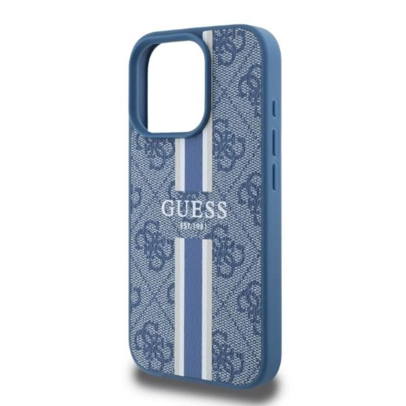 Guess 4G Printed Stripes MagSafe - Case iPhone 16 Pro Max (blue) 4