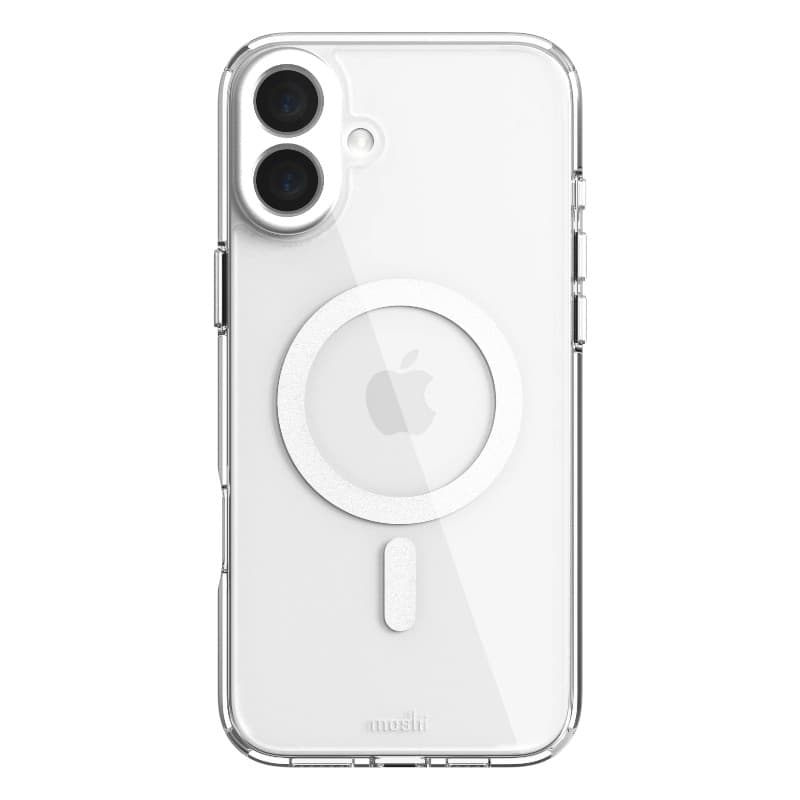 Moshi iGlaze MagSafe - Case for iPhone 16 (Luna Silver) 2