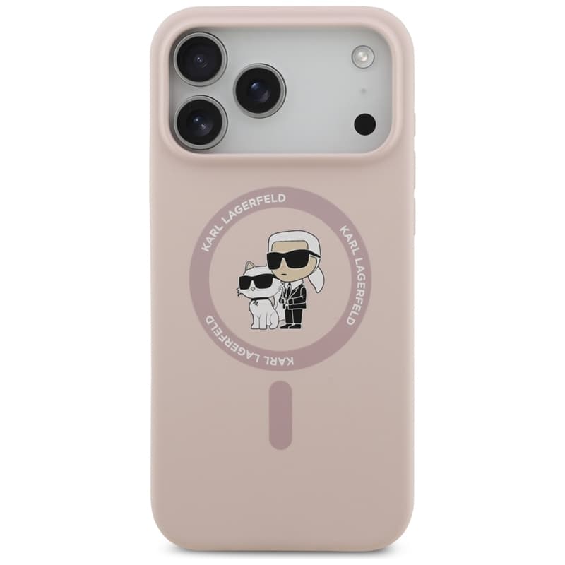 Karl Lagerfeld Silicone Karl & Choupette Ring MagSafe - Case iPhone 17 Pro Max (pink) 3