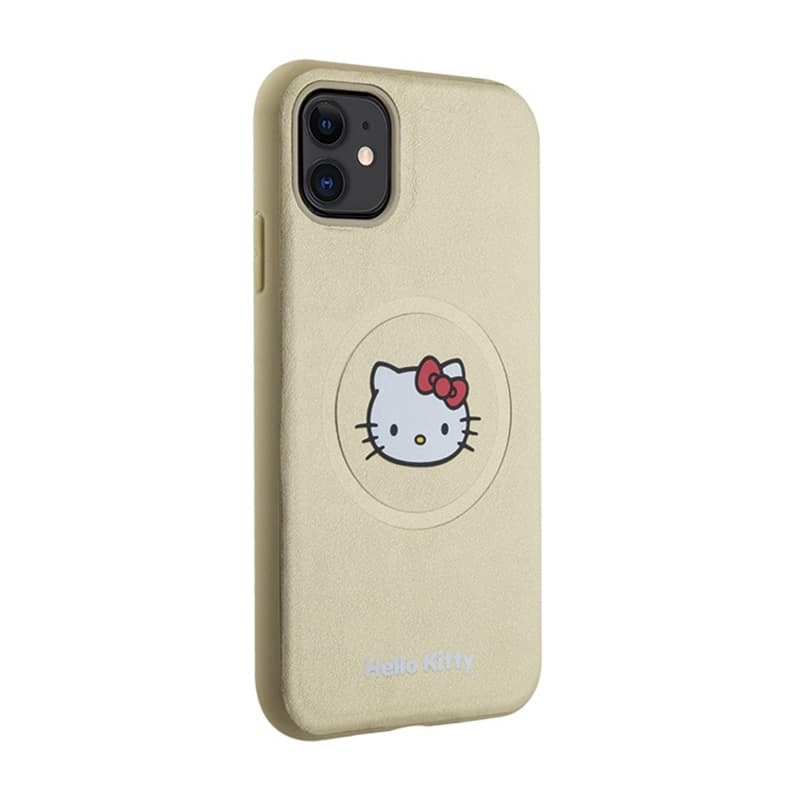 Hello Kitty Leather Kitty Head MagSafe - iPhone 11 Case (Gold) 4
