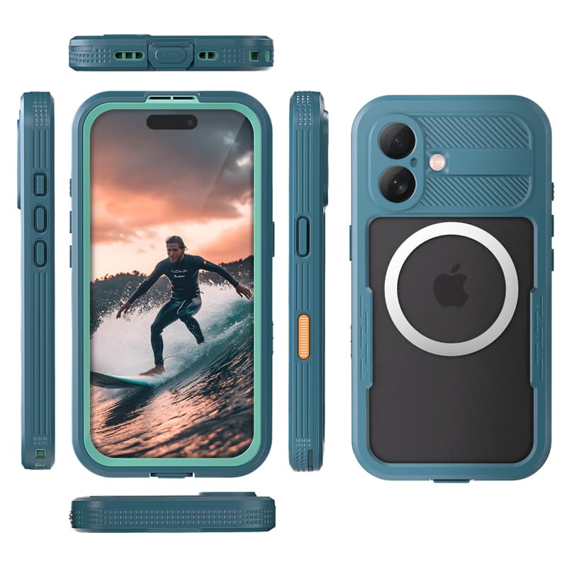 Crong Seal Cover - IP68 Waterproof Case for iPhone 17 (Marine) 2
