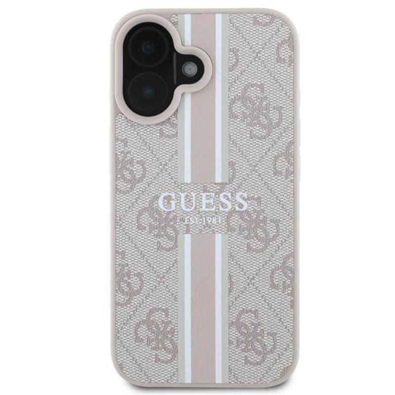 Guess 4G Printed Stripes MagSafe - Case iPhone 16 Plus (pink) 3