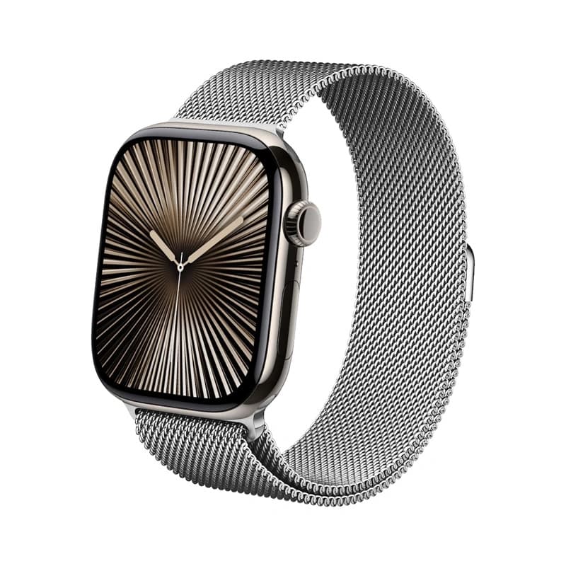 Crong Milano Steel - Stainless Steel Strap for Apple Watch 38/40/41/42 mm (Silver) 8