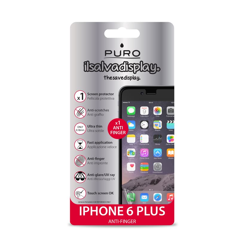 PURO Anti-finger foil for the iPhone 6s Plus / iPhone 6 Plus screen 2