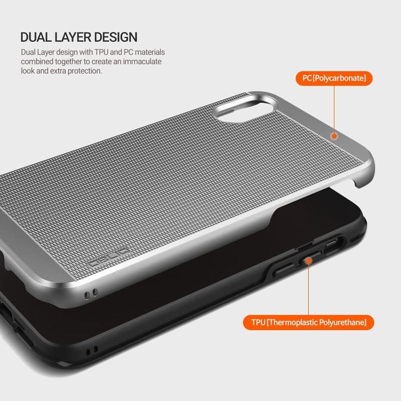 Obliq Slim Meta - Case for iPhone Xs / X (Satin Silver) 3
