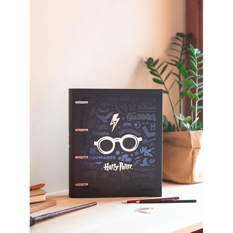Harry Potter - A4 binder with sheets (4 rings, elastic band) 5