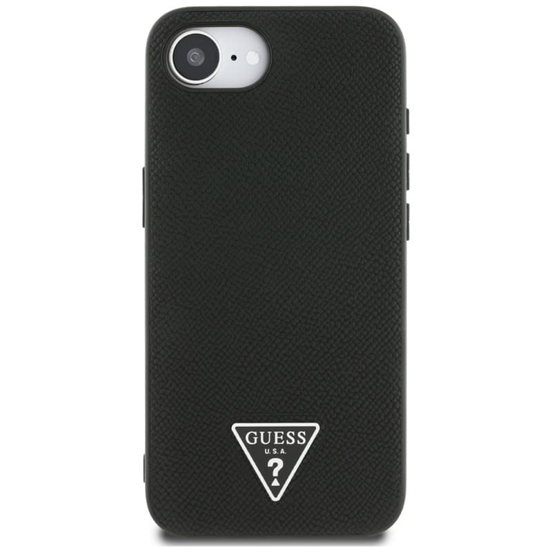 Guess Grained Triangle MagSafe - Case for iPhone 16e (black) 3
