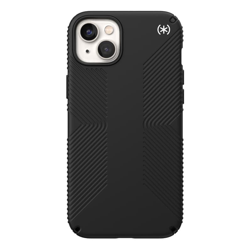 Speck Presidio2 Grip - Anti-slip iPhone 15 Plus / 14 Plus Case (Black / Black / White) 5