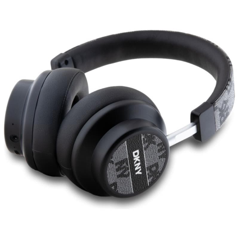 DKNY Checkered Pattern - Wireless Over-Ear Bluetooth Headphones V5.3 (Black) 2