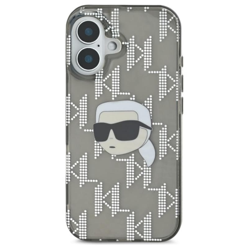 Karl Lagerfeld IML Karl Head Electroplated - Case for iPhone 16 (black) 3