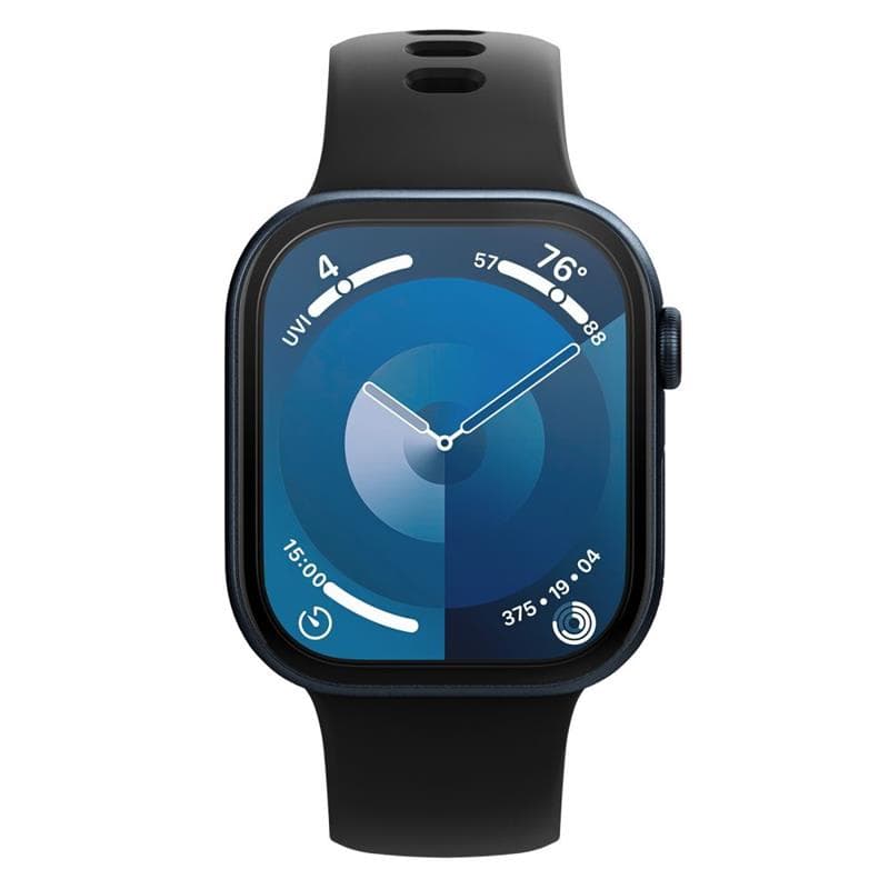 Spigen Elite Shield EZ Fit 2-Pack - Hybrid Glass Protector for Apple Watch 10 42 mm (Clear) 2