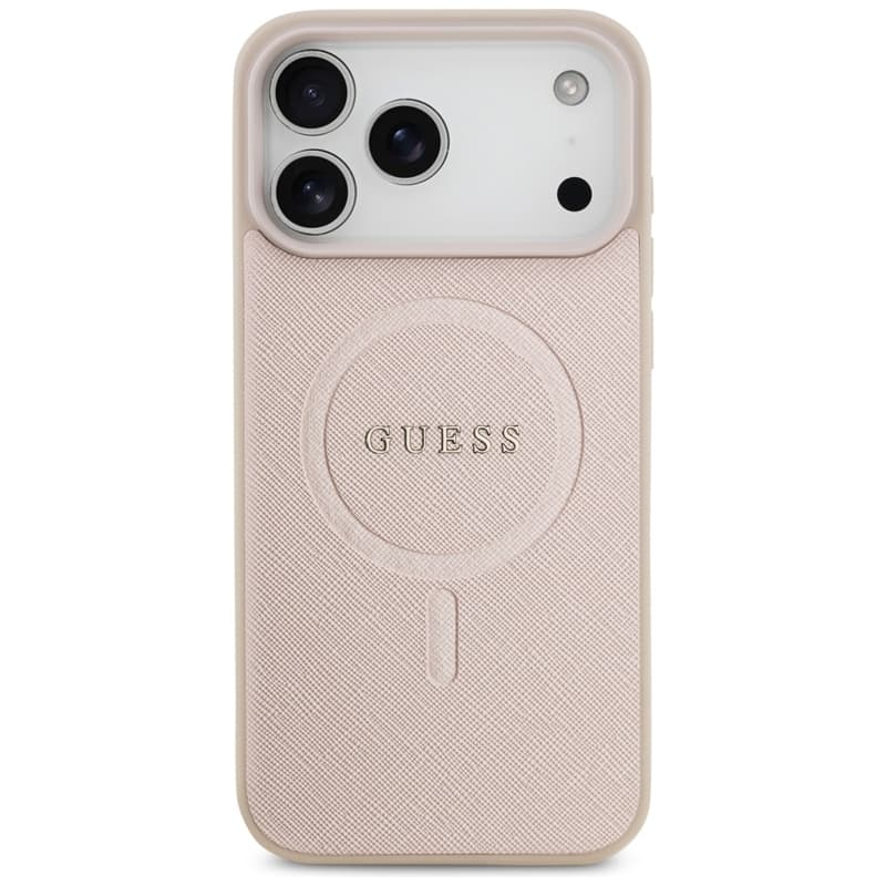 Guess Saffiano Classic Logo MagSafe - Case iPhone 17 Pro Max (pink) 3