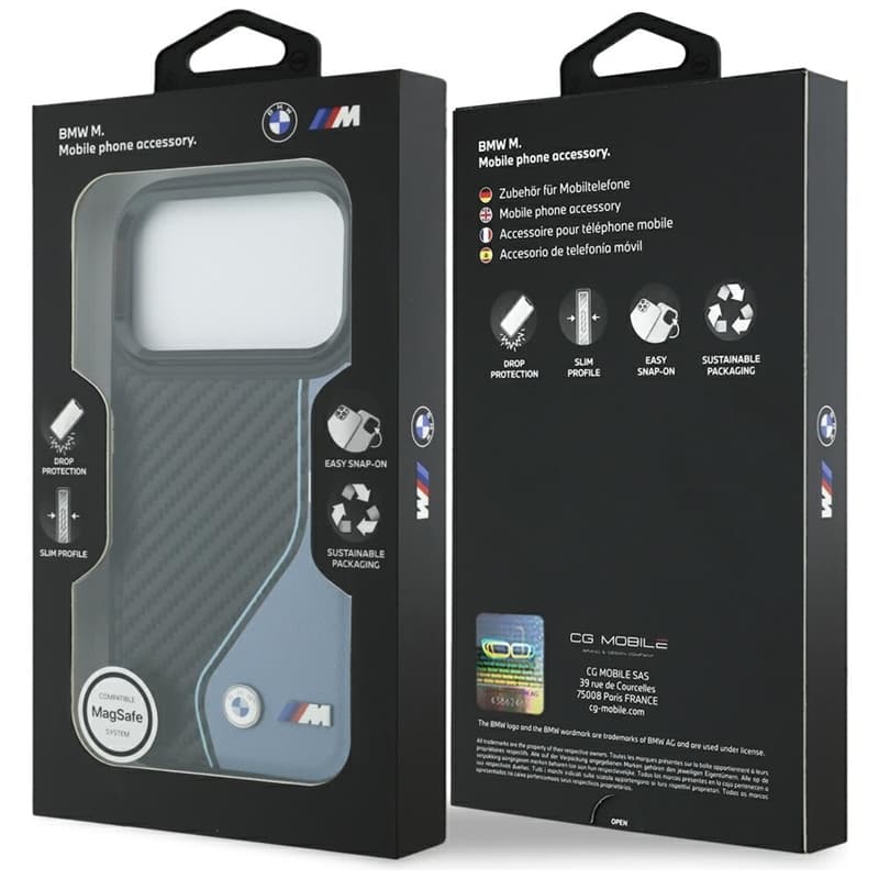BMW M Carbon Logo MagSafe - Case iPhone 17 Pro (blue) 8