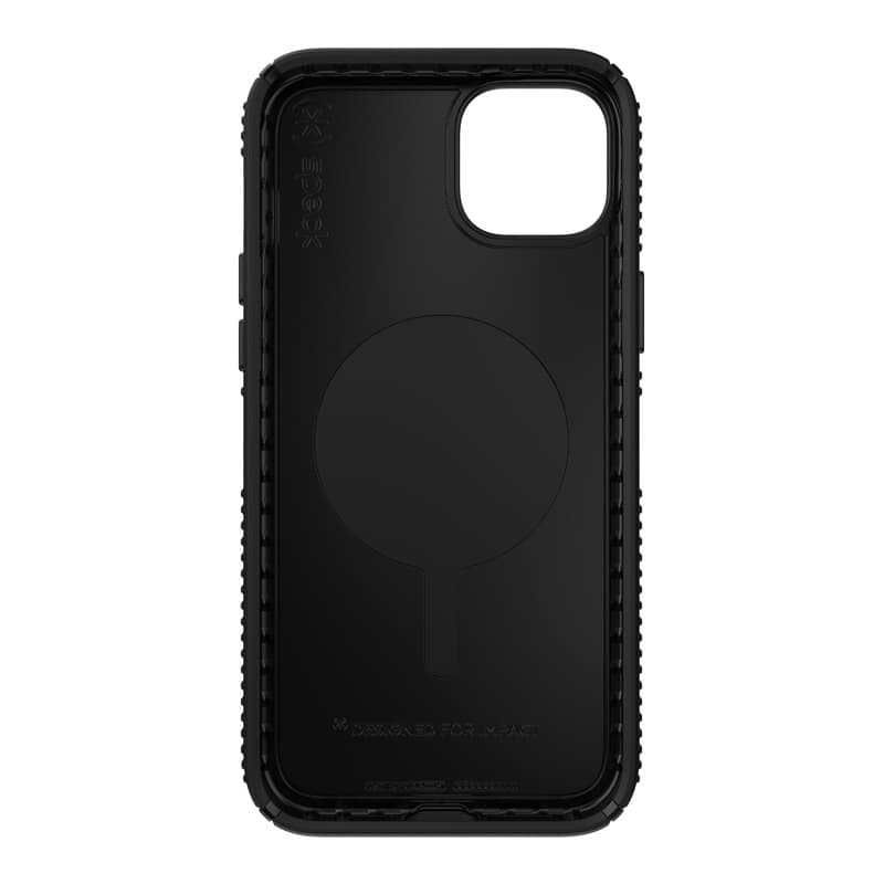 Speck Presidio2 Grip MagSafe - Anti-slip iPhone 14 Plus Case (Black / Black / White) 3