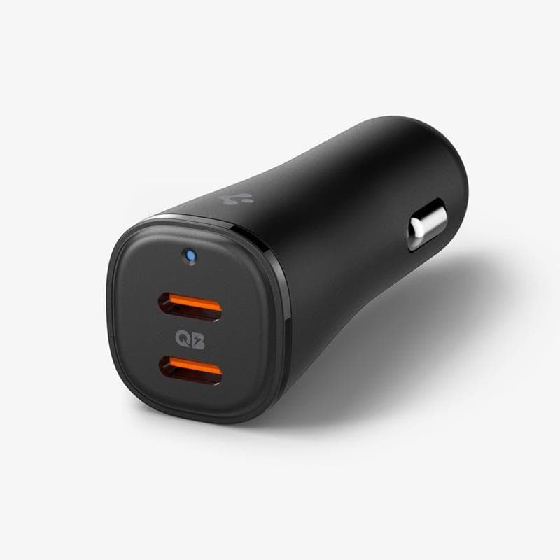 Spigen ArcStation Essential EV502 - Car Charger 2x USB-C PD + QC3.0 50W (Black) 2