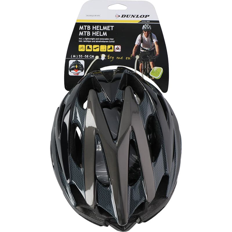 Dunlop - MTB Regulated Bike Helmet r. M 55-58 cm (black) 2