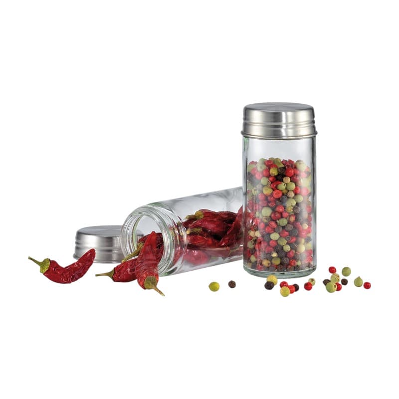 Küchenprofi - Glass and Stainless Steel Spice Jar 9.3x4 cm 2
